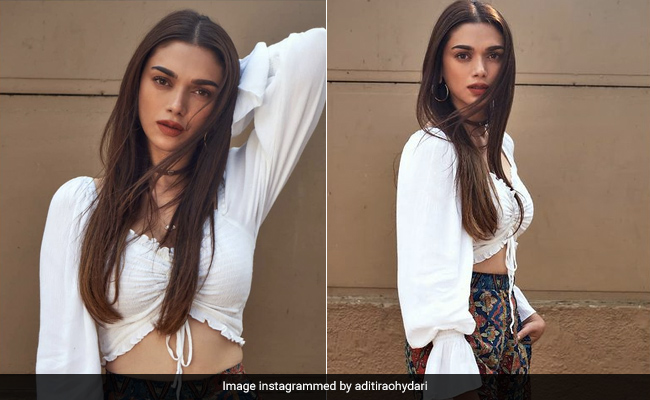 Aditi Rao Hydari Adds Boho Vibes To Spring Fashion In Printed Pants