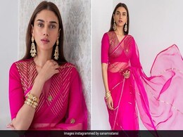 Pretty In Pink, Aditi Rao Hydari’s Bridesmaid Look Is Ethereal Pretty In Pink, Aditi Rao Hydari’s Bridesmaid Look Is Ethereal