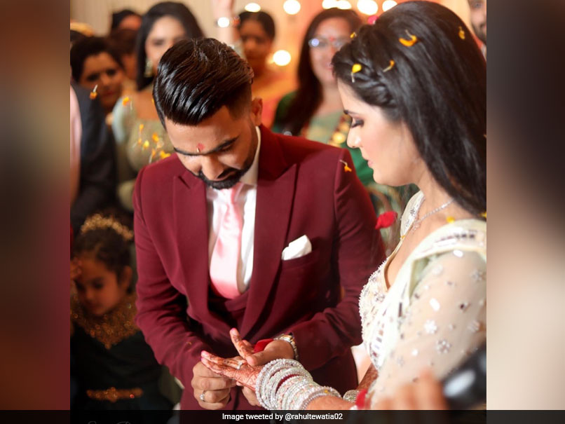 Rajasthan Royals All-Rounder Rahul Tewatia Gets Engaged, Shares Pictures With Fiancee