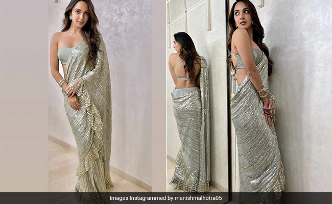 Kiara Advani Illuminates Like There&rsquo;s No Tomorrow In A Sparkly <i>Saree</i>