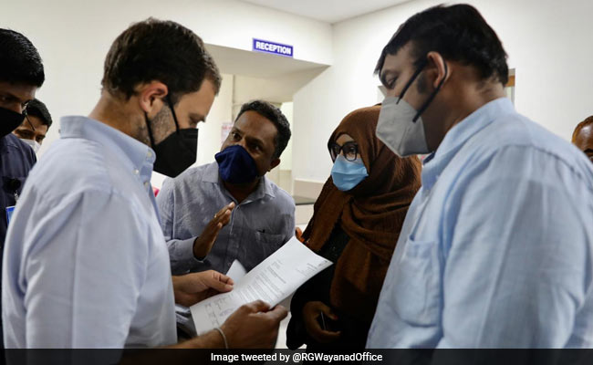 Rahul Gandhi Meets Survivors Of Kozhikode Plane Crash