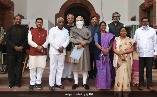 PM Modi Meets Newly-Elected Rajya Sabha MPs