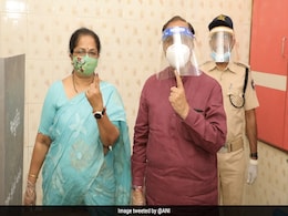 Gujarat Civic Polls: Chief Minister Vijay Rupani Casts Vote After Testing Negative For Covid Gujarat Civic Polls: Chief Minister Vijay Rupani Casts Vote After Testing Negative For Covid
