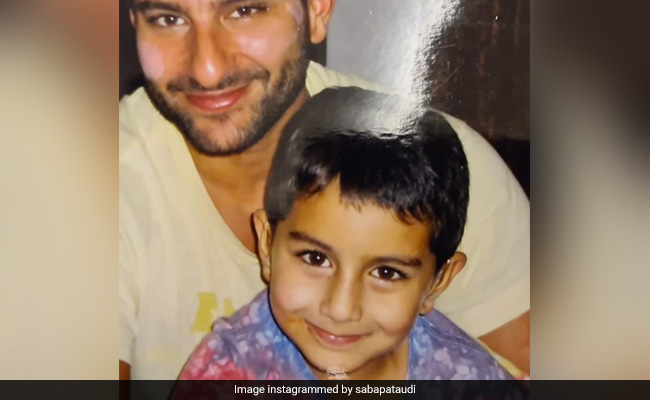 Just A Million Dollar Throwback Pic Of Saif Ali Khan With His Son Ibrahim
