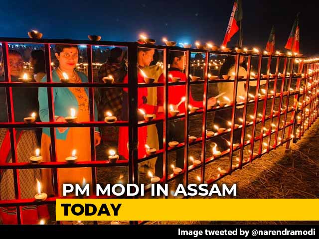 "Glad To See Enthusiasm": PM Modi Tweets Pics Ahead Of Assam Visit