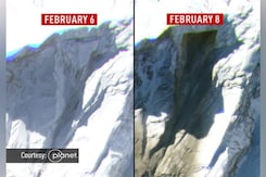 New Satellite Images Show Uttarakhand Avalanche's Path Of Destruction New Satellite Images Show Uttarakhand Avalanche's Path Of Destruction