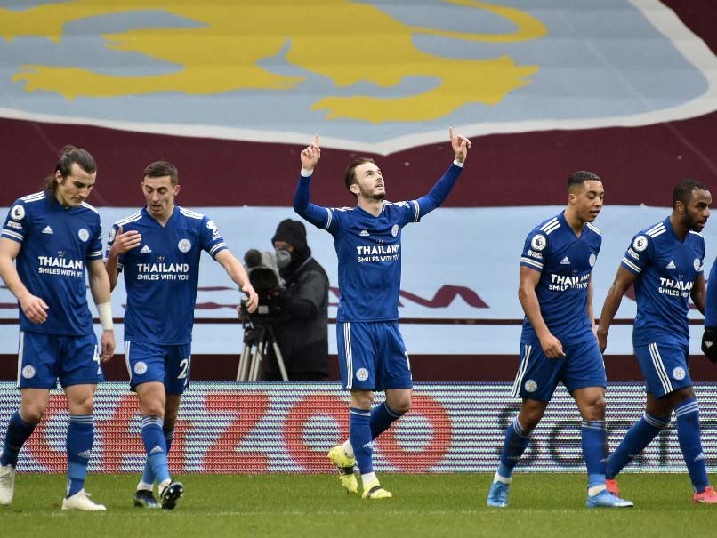 Premier League: Leicester City Beat Aston Villa 2-1 To Go Second