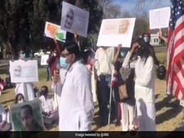 Another Mahatma Gandhi Statue Vandalised In US, Indian-Americans Protest Another Mahatma Gandhi Statue Vandalised In US, Indian-Americans Protest