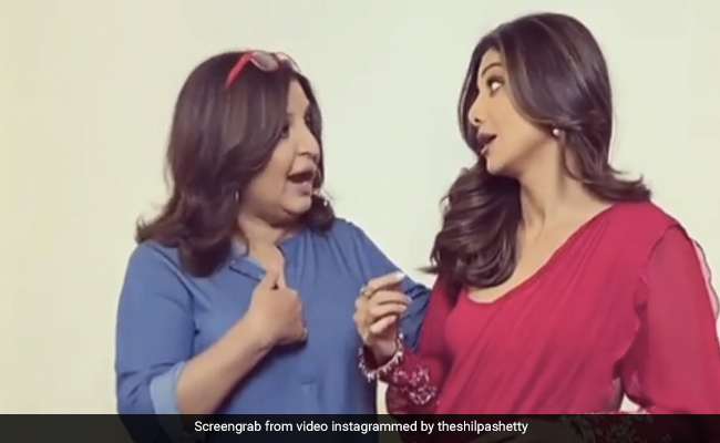 Shilpa Shetty पर Farah Khan का आरोप, बोलीं- इसने मेरे पेट पर लात मारी है...देखें Video