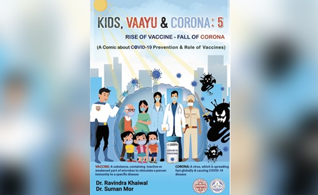 "Kids, Vaayu, and Corona": Comic Book Talks About Covid Vaccines
