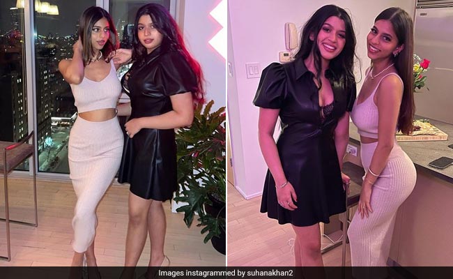 Suhana Khan Looks Every Bit A Diva In A Pencil Skirt And Crop Top Set