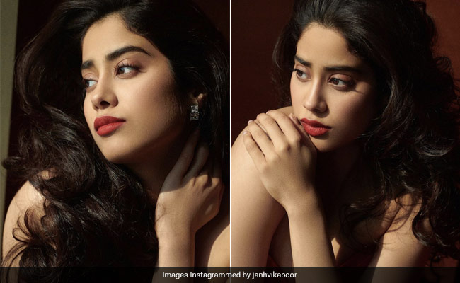 Be A Classic Beauty Like Janhvi Kapoor With Bright Red Lips And Radiant Skin