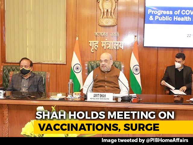 Amit Shah Reviews COVID-19 Situation As Some States Report Rise In Cases