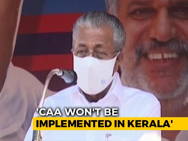 Won't Implement CAA, Says Kerala Chief Minister After Amit Shah's Pledge