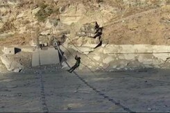 Chamoli Disaster: Army Sets Up Rope Bridge Chamoli Disaster: Army Sets Up Rope Bridge