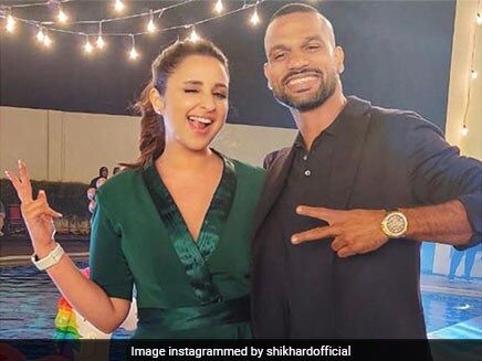 Shikhar Dhawan Poses With Bollywood Actress Parineeti Chopra While Shooting Together, Thanks Her For "A Superb Time"