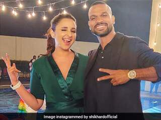 Shikhar Dhawan Poses With Bollywood Actress Parineeti Chopra While Shooting Together, Thanks Her For "A Superb Time"
