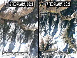 Exclusive: Before And After Satellite Photos Of Uttarakhand Disaster Site Exclusive: Before And After Satellite Photos Of Uttarakhand Disaster Site