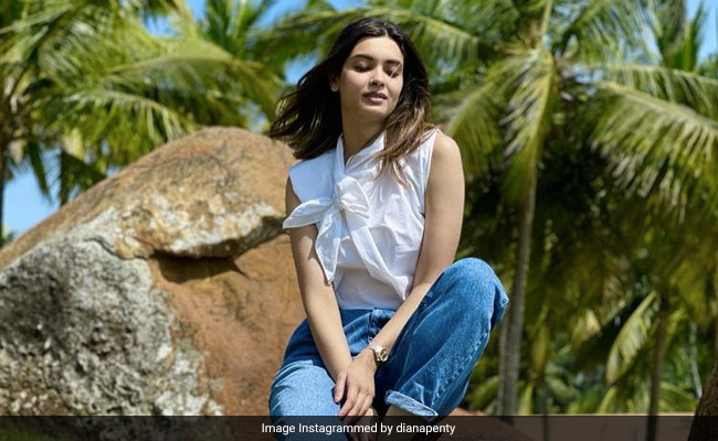 Day Off For Diana Penty Means To Chill In White Top, Blue Denims