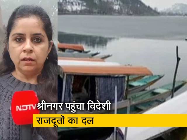 जम्मू-कश्मीर: केंद्र शासित प्रदेश का दौरा करने के लिए विदेशी दूतों का दल श्रीनगर पहुंचा