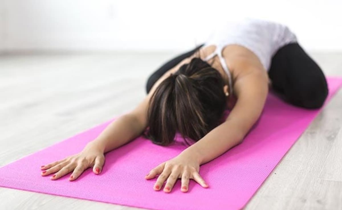 Child pose is helpful in controlling neck and back pain Child pose is helpful in controlling neck and back pain