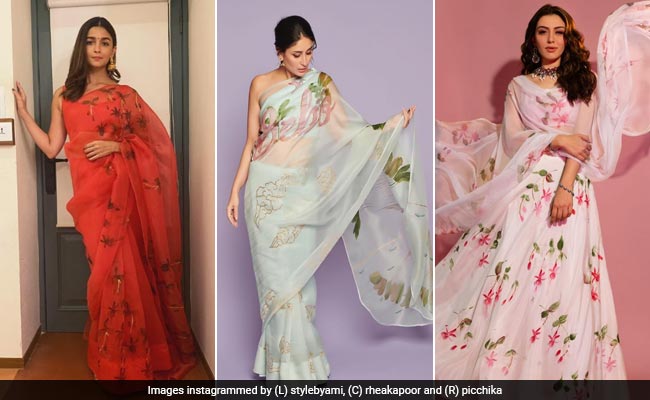 These Pretty Organza Sarees At Up To 70% Off Are Perfect For Spring Weddings