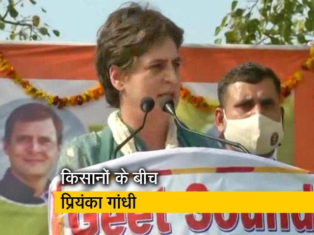 UP: किसान महापंचायत में बोलीं प्रियंका- मोदी जी पहचान नहीं पाए देशभक्त और देशद्रोही को