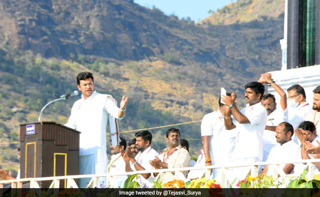 "DMK Is Anti-Hindu, Must Defeat It": BJP's Tejasvi Surya In Tamil Nadu