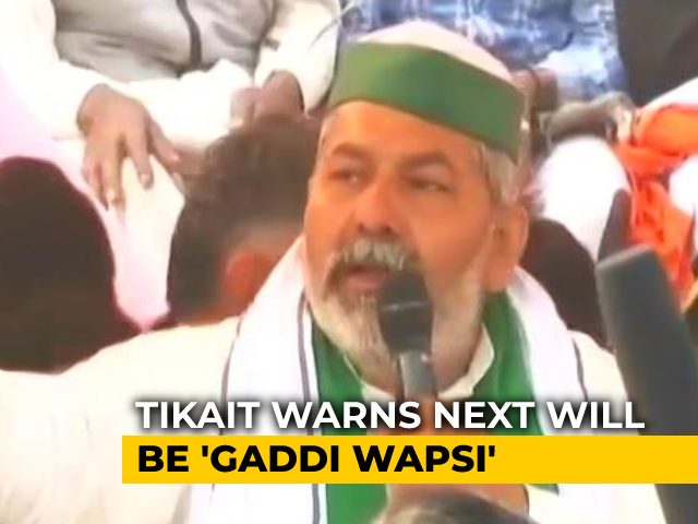 At Mahapanchayat In Haryana's Jat Heartland, Rakesh Tikait Warns Centre