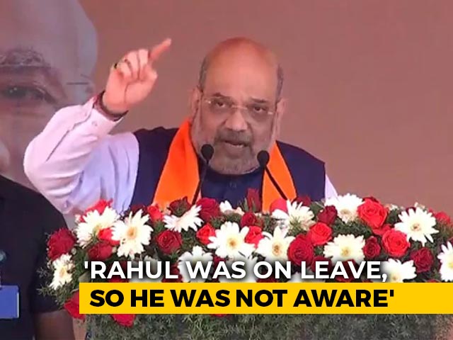 "Rahul <i>Bhaiya</i>... You Were On Leave": Amit Shah On Fisheries Ministry Row
