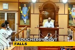 Congress Loses Power In Puducherry, V Narayanasamy Resigns, Blames BJP Congress Loses Power In Puducherry, V Narayanasamy Resigns, Blames BJP