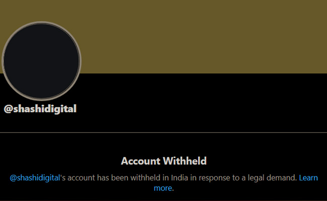 Prasar Bharati CEO's Twitter Handle Among Accounts Suspended