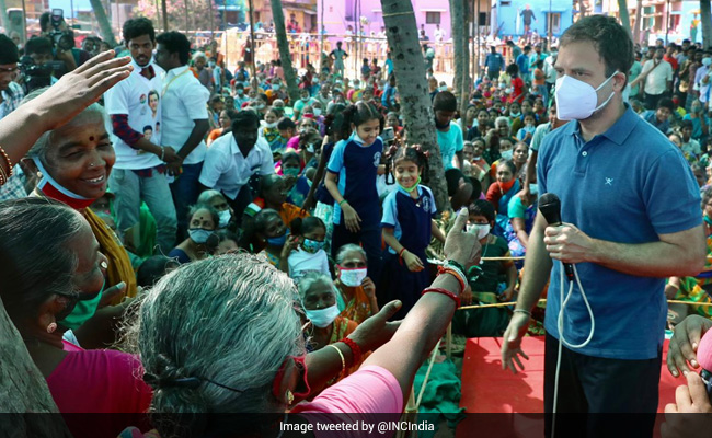 Amid Congress' Numbers Crisis, Rahul Gandhi In Puducherry Ahead Of Polls