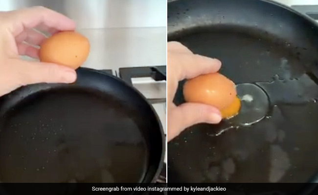 लड़की ने अंडा फोड़ने के लिए लगाया ऐसा जुगाड़, लोग बोले- 'वाह क्या आईडिया है...' - देखें Viral Video