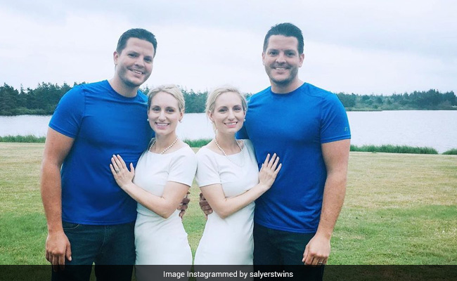 Identical Twins Got Married To Identical Twins. See If Babies Are Twins
