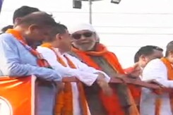 Mithun Chakraborty Campaigns For BJP In Nandigram Mithun Chakraborty Campaigns For BJP In Nandigram