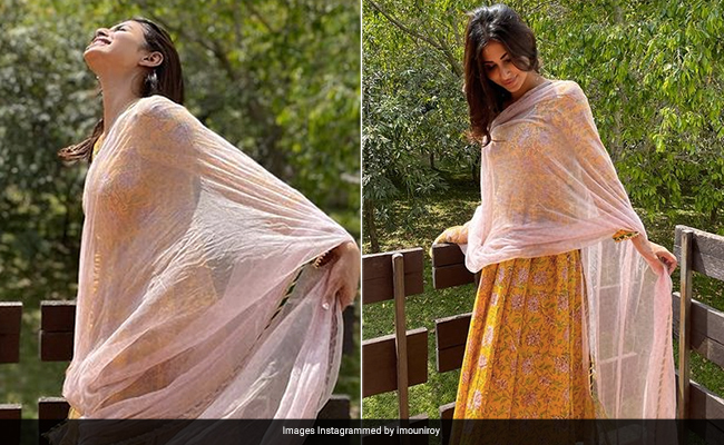 Mouni Roy's Sunny Yellow <i>Salwar</i> Suit Is What Summer Ethnic Fashion Goals Should Be