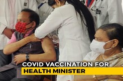 "Please Get Vaccinated": Health Minister, Wife Get Anti-Covid Shot "Please Get Vaccinated": Health Minister, Wife Get Anti-Covid Shot