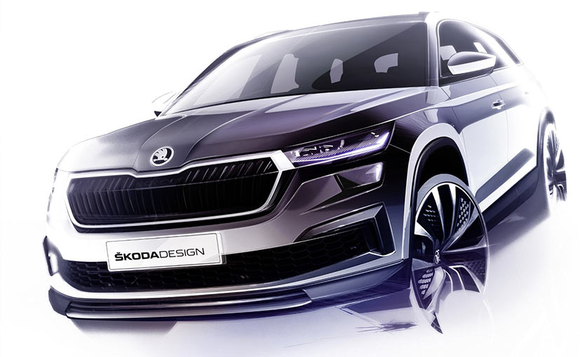 2021 Skoda Kodiaq Design Sketches Unveiled; Global Debut On April 13