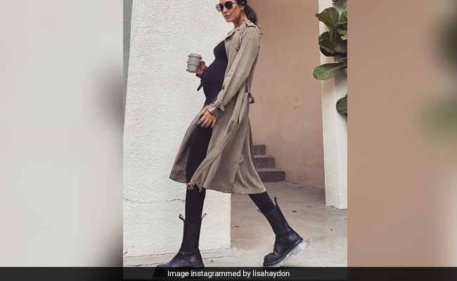 Lisa Haydon's Maternity Uniform Is This Celebrity-Approved Bumpsuit