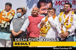 AAP Wins 4 Of 5 Seats In Delhi Civic Bypolls, Says 2022 Message For BJP AAP Wins 4 Of 5 Seats In Delhi Civic Bypolls, Says 2022 Message For BJP