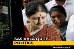 Expelled AIADMK Chief VK Sasikala Quits Politics Ahead Of Tamil Nadu Polls Expelled AIADMK Chief VK Sasikala Quits Politics Ahead Of Tamil Nadu Polls