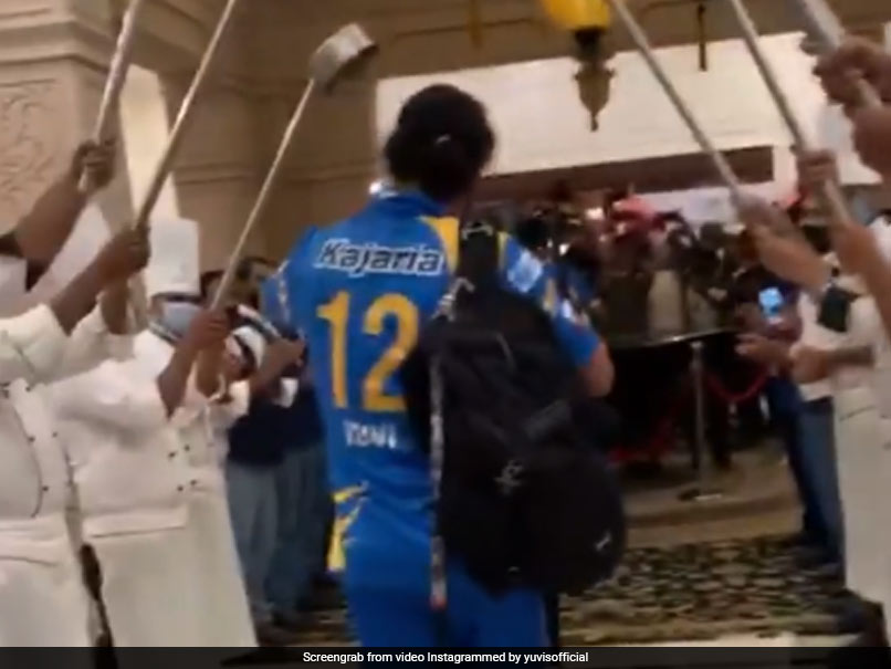 "Broken Bahubali" Yuvraj Singh's Grand Reception After India Legends Win Title. Watch