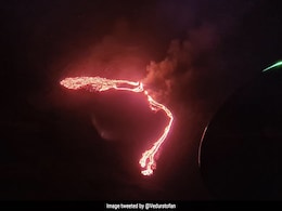 Icelandic Volcano Erupts Near Capital, Lights Up Night Sky. Watch Icelandic Volcano Erupts Near Capital, Lights Up Night Sky. Watch