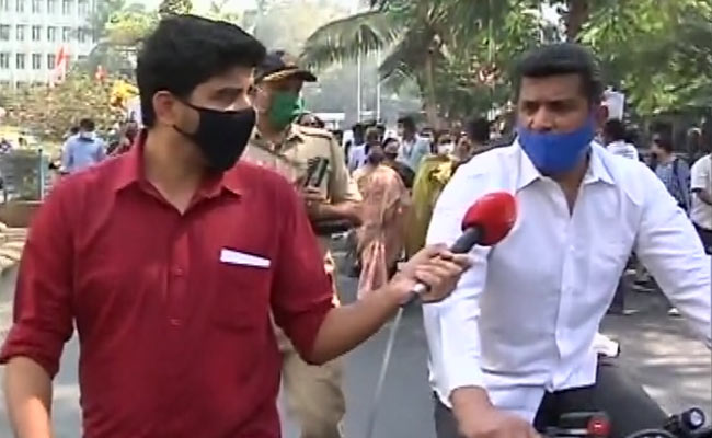 Maharashtra Congress Leaders Ride Bicycles To Assembly Over Fuel Prices