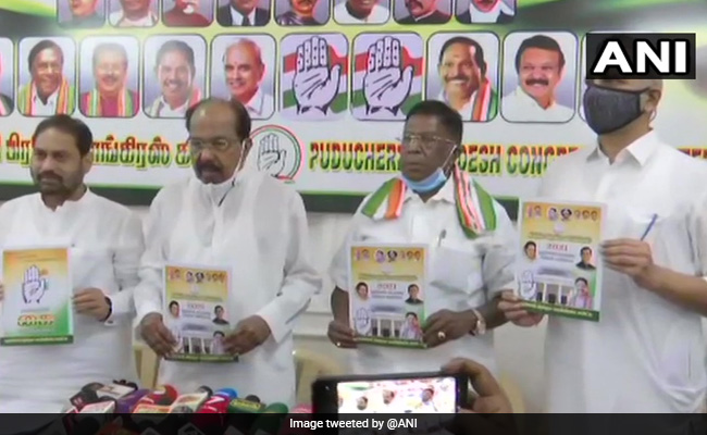 Free Vaccination, Scrapping Of NEET In Congress Puducherry Manifesto