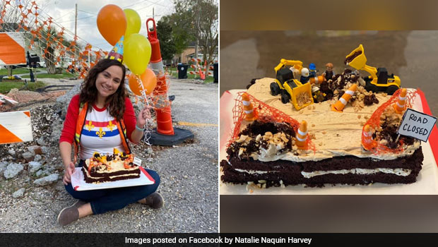Bizarre Birthday! Woman Bakes Cake To Mark One Year Of Street Construction