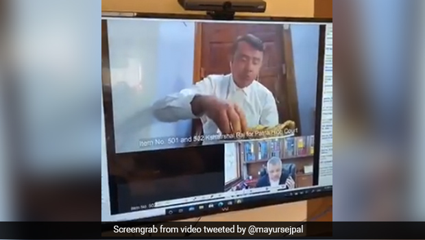 Lawyer Forgot To Turn Off Camera, Caught Eating On Official Call; See Hilarious Reactions