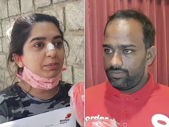 "He Pushed The Door" vs "She Threw Shoes": What Bengaluru Woman, Zomato Agent Told NDTV