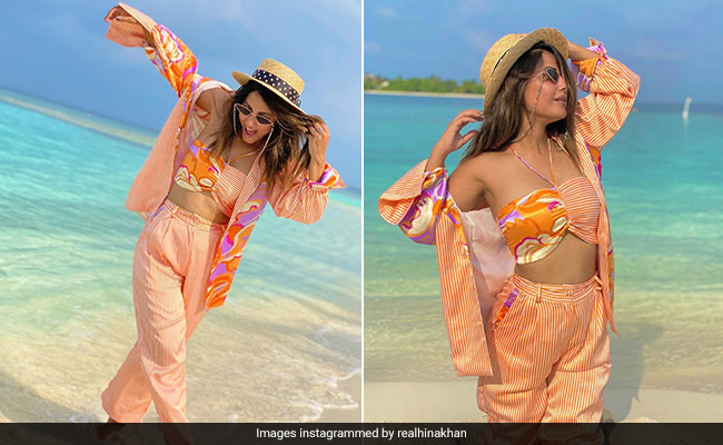 Another Day, Another Stylish Beachwear Look From Hina Khan&rsquo;s Travel Diaries